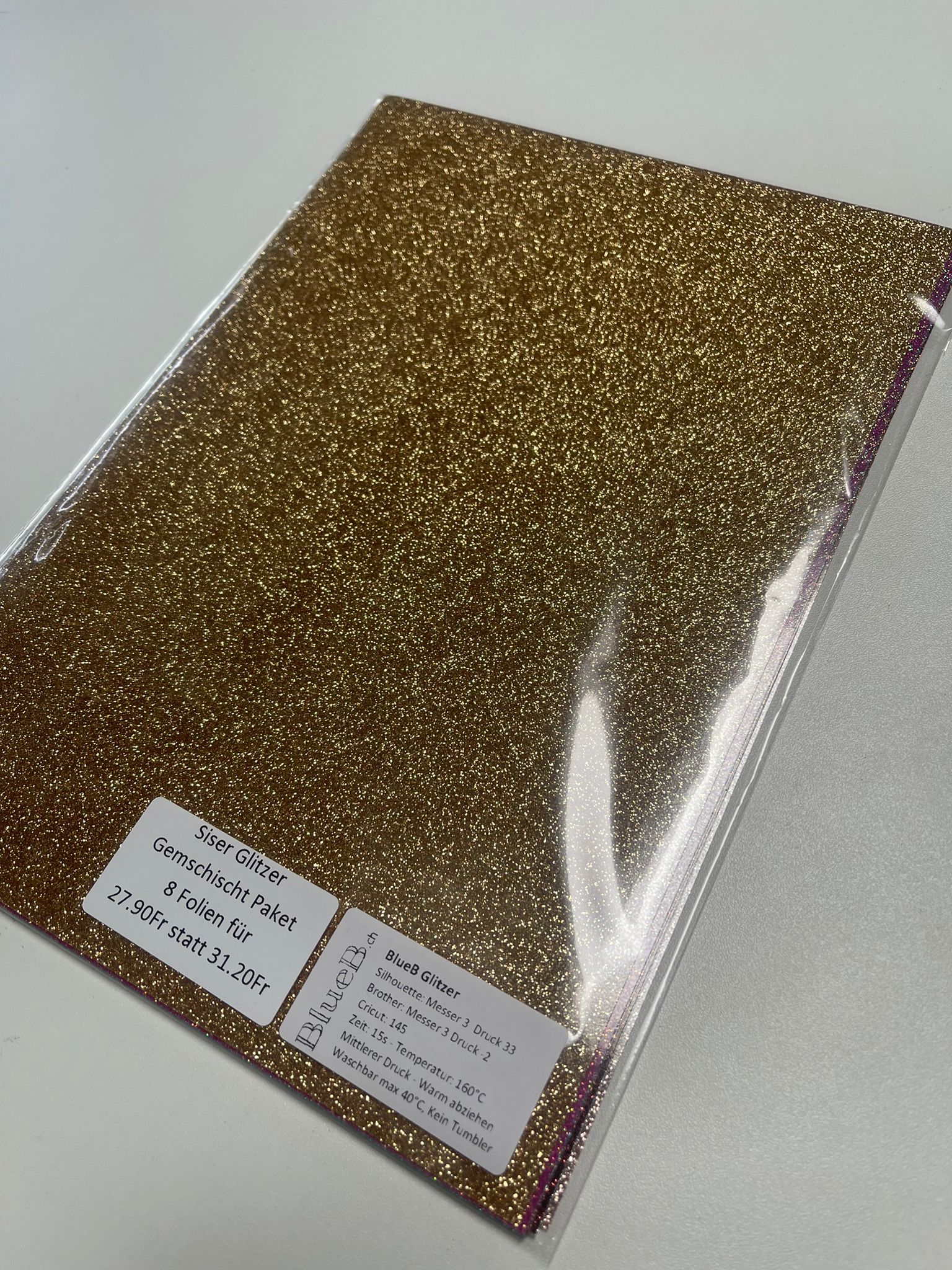 Starterpaket  Siser Glitzer Flex Folie