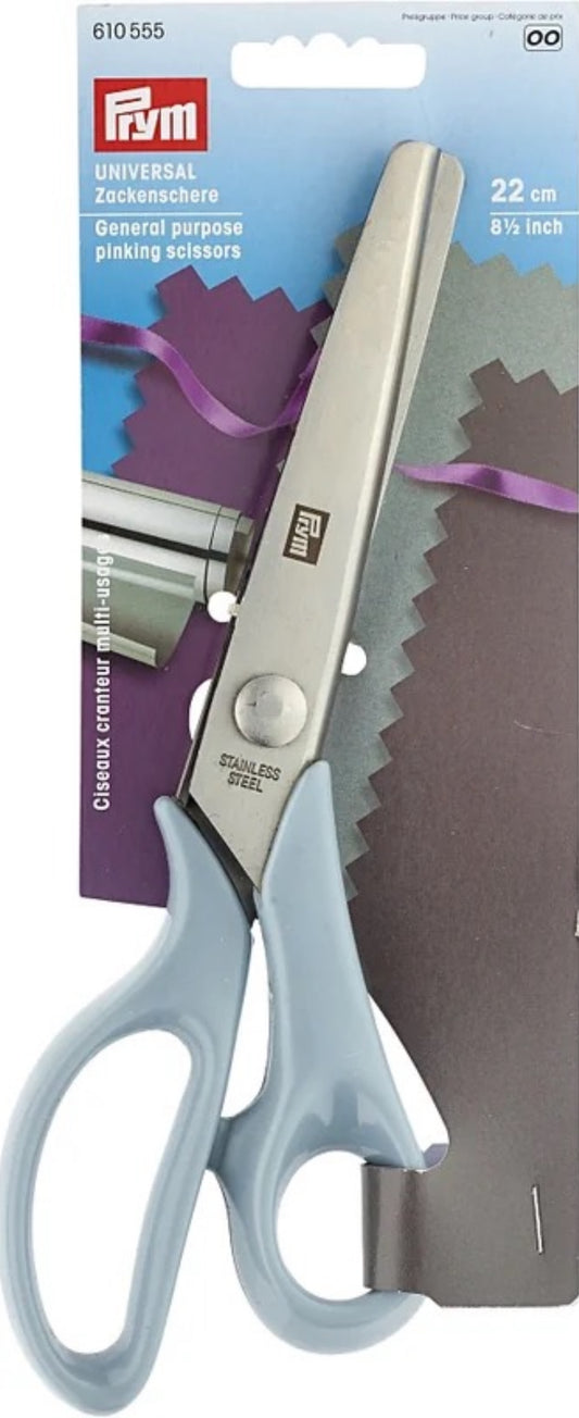 Prym Universal Zackenschere, Zick Zack Schere, 22cm
