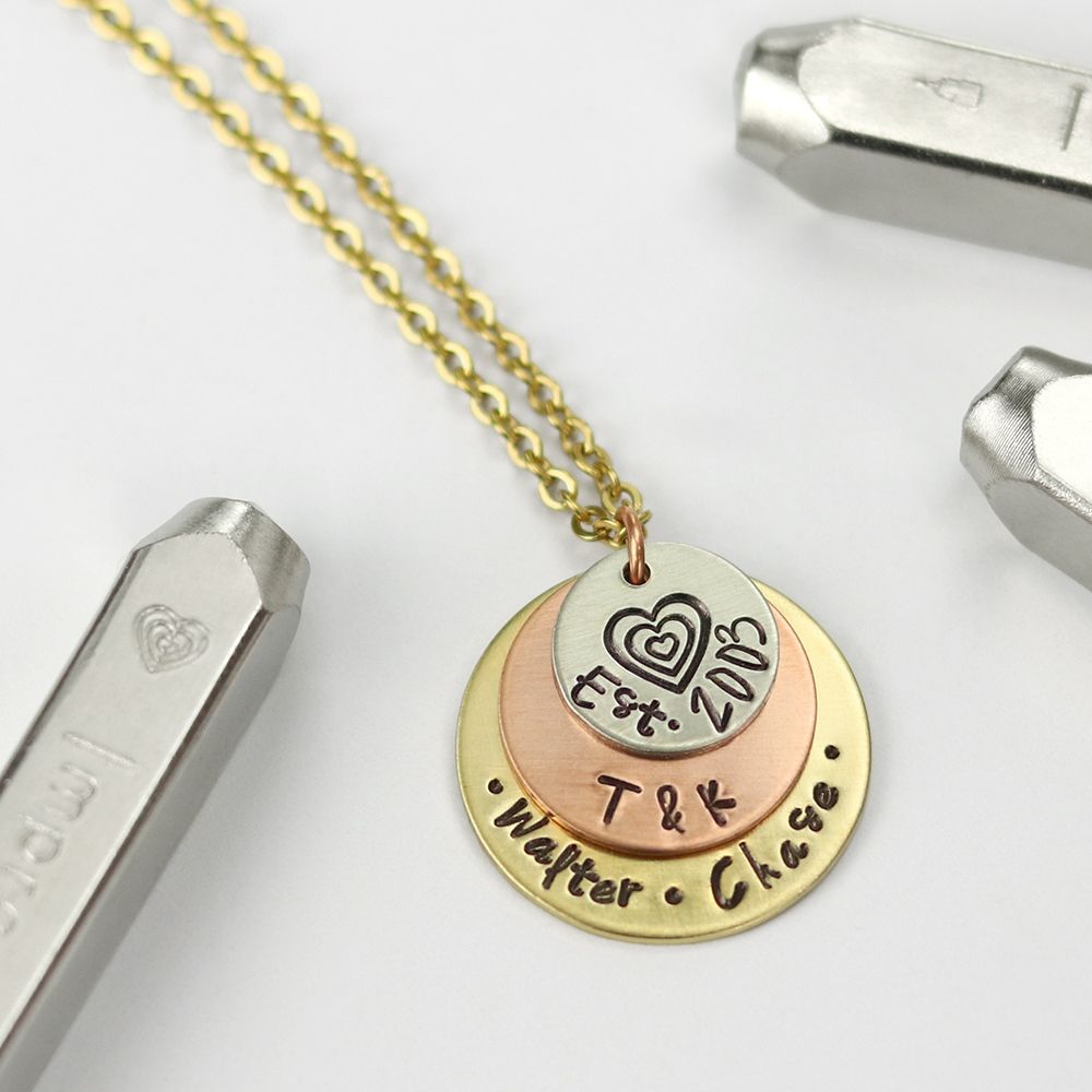 ImpressArt Prägestempel Motiv Set mehrfaches Herz 6mm