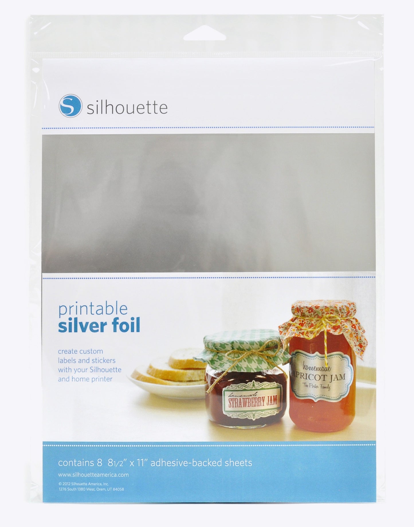 Silhouette bedruckbare Silberfolie
