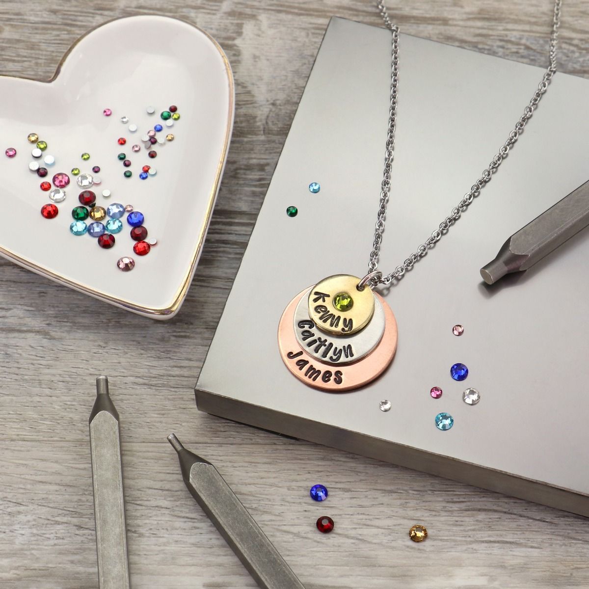 ImpressArt Werkzeug Crystal Setter Kit mit Geburtssteinkristallen